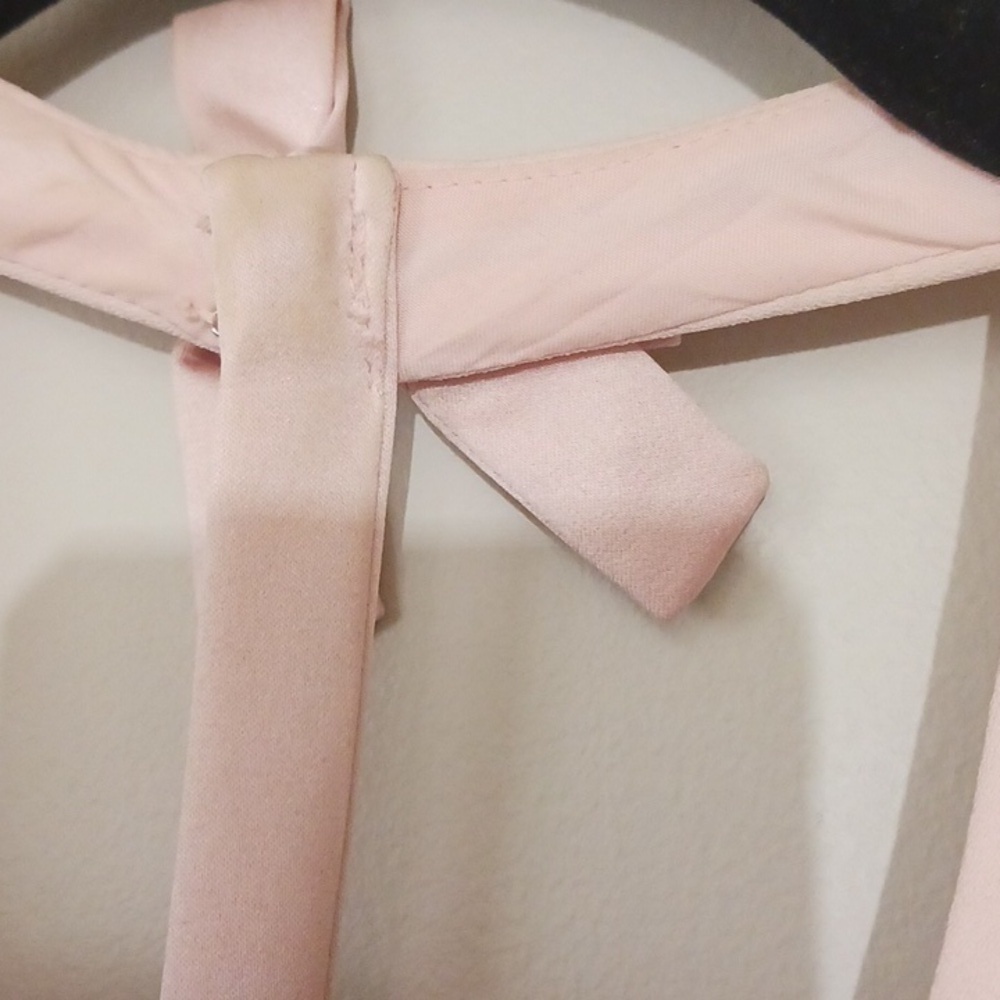 White By Vera Wang Blush Pink Full Length Bridesmaid Special Event Gown, Size 0 - Picture 11 of 13